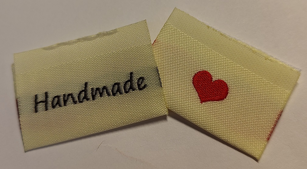 Etikett Handmade - beige
