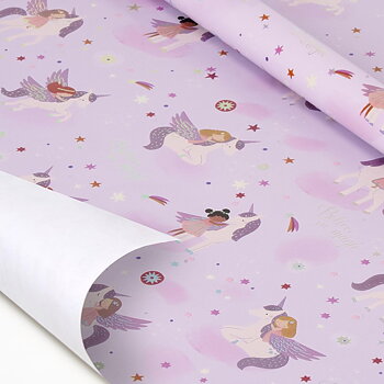 Presentpapper - Unicorn Purple