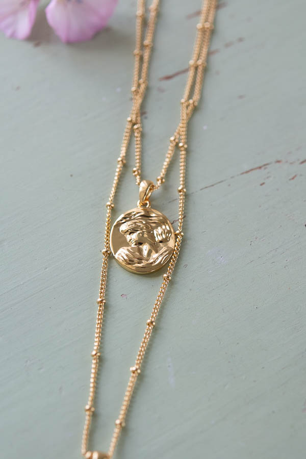 Ioaku - Goddess Seed Necklace Gold - 3