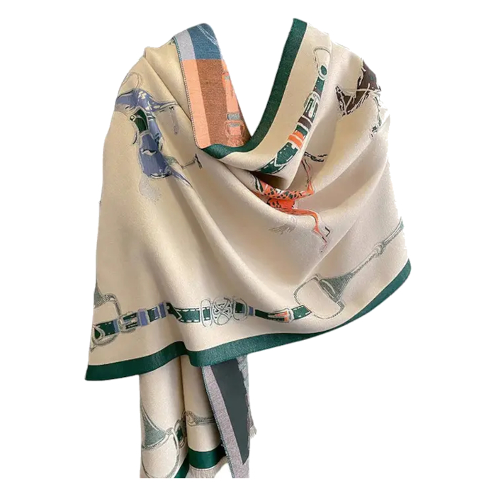 Shawl AWST Intl Showjumpers Beige - 4