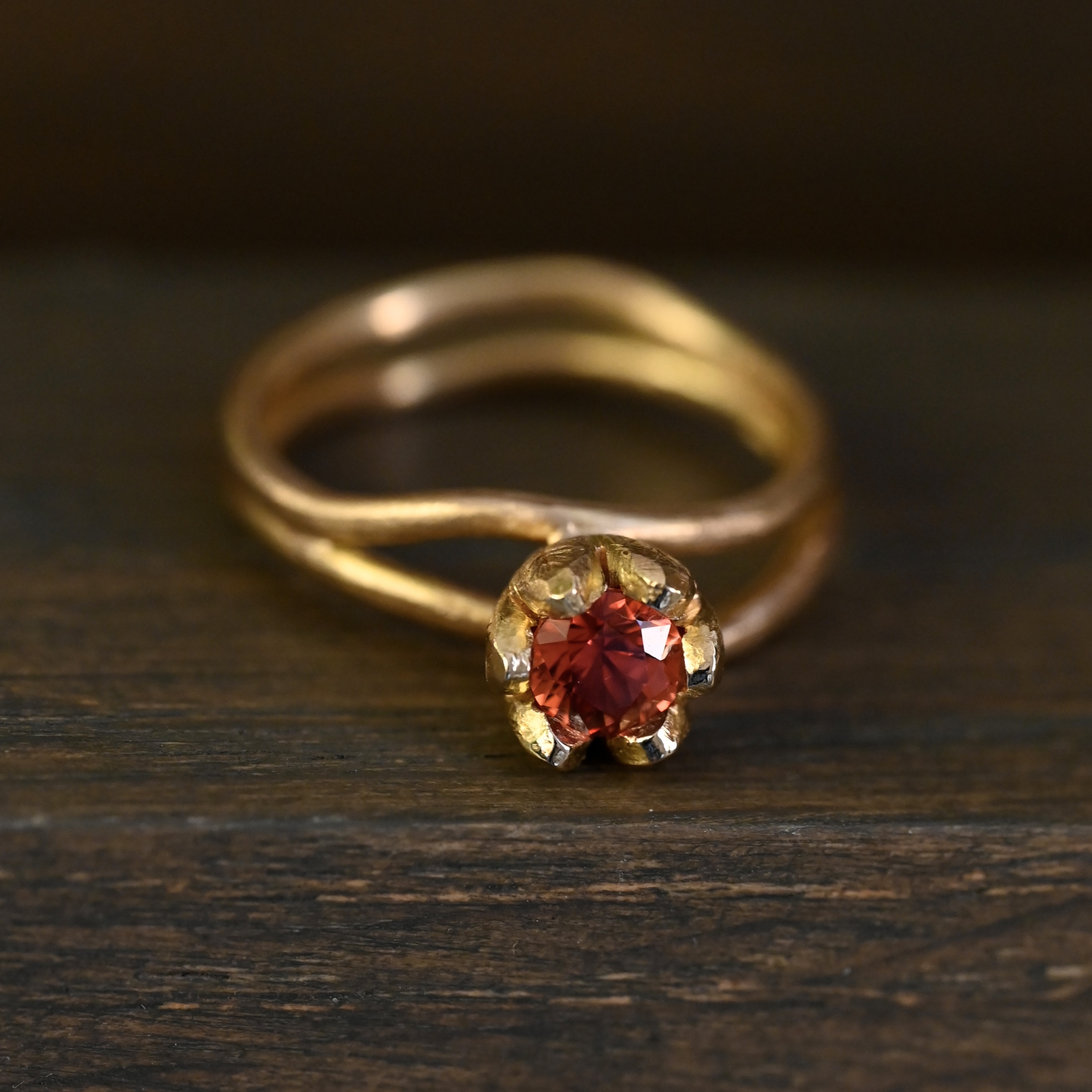 Ring The Last Rose handgjord guld 18 karat
