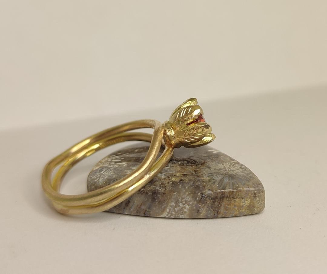 Ring The Last Rose handgjord guld 18 karat  - 5