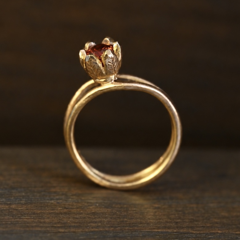 Ring The Last Rose handgjord guld 18 karat