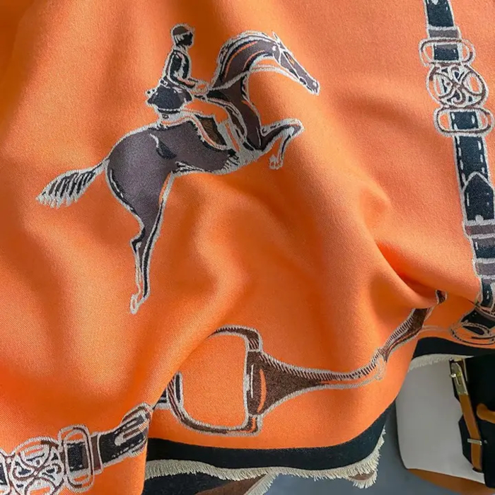 Shawl AWST Intl Showjumpers Orange - 2