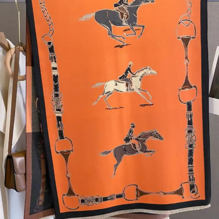 Shawl AWST Intl Showjumpers Orange - 4