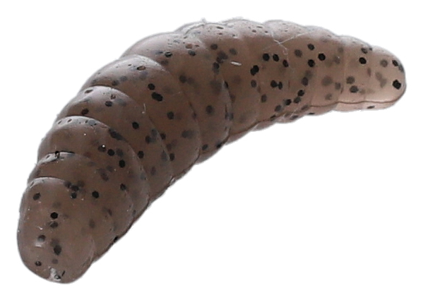 scent-impregnated imitation maggots with a strong cheese scent that spreads in the water and triggers the fish to bite