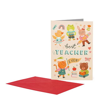 Large Greeting card, Best Teacher (BG0819)