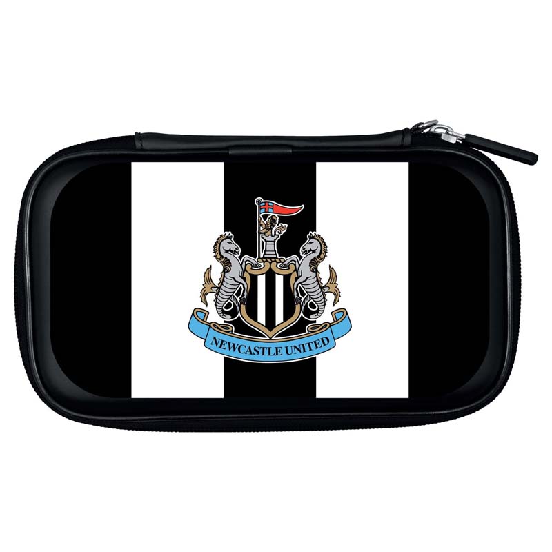 Newcastle United FC Dartcase Black Stripes & Crest