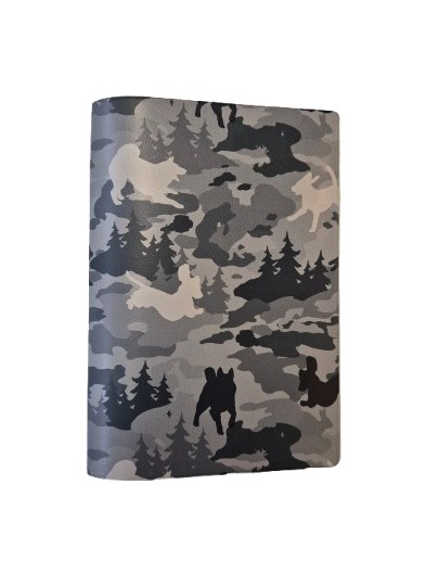 Fodral för EU-pass, CAMOFLAGEHUND GRÅVIT