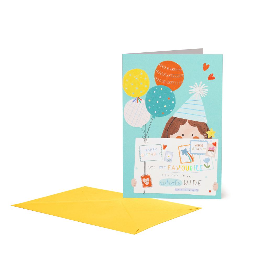 Large Greeting card, Favourite Birthday (BG0832)