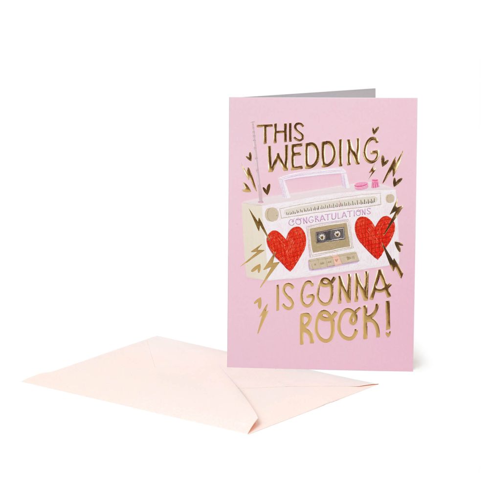 Large Greeting card, Rock Wedding (BG0833)