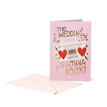 Large Greeting card, Rock Wedding (BG0833)