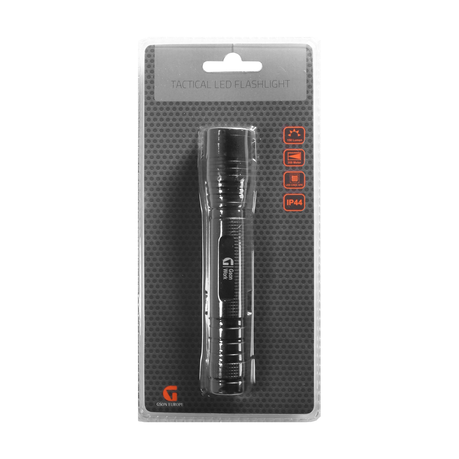 Tactical LED Flashlight ( Zoom ) 150 lumen - 3