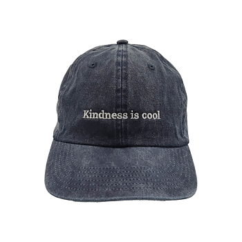 Stentvättad dad cap - Navy
