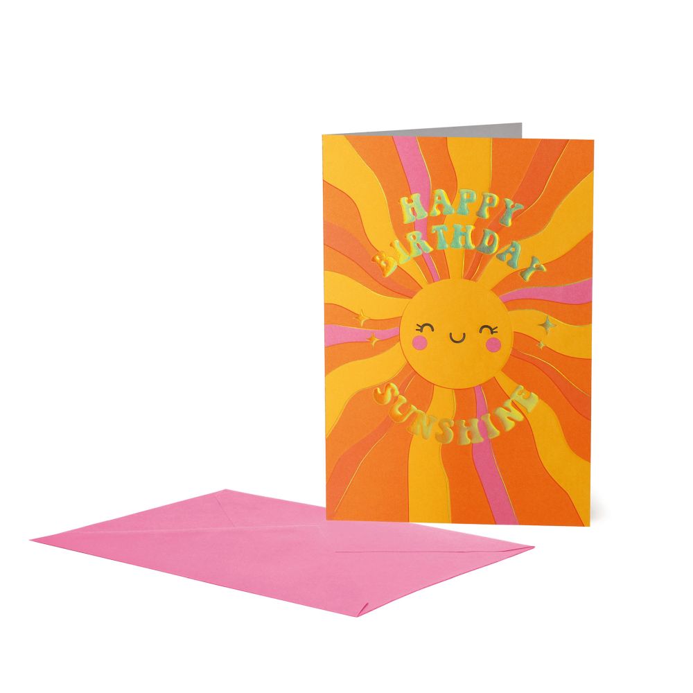 Large Greeting card, Happy Birthday Sunshine (BG0846)