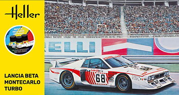 1/24 Lancia Beta Montecarlo Turbo COMPLETE w.  Glue, Paint,Brush