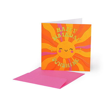Small Greeting card, Happy Birthday Sunshine (BQEB046)