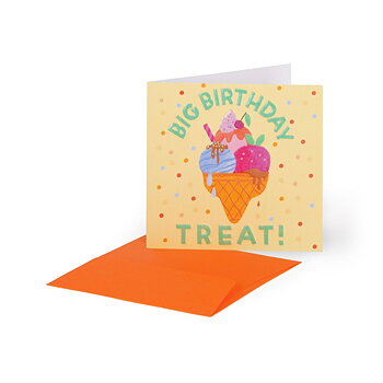 Small Greeting card, Ice Cream (BQEB050)