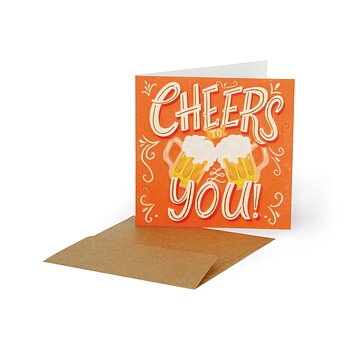 Small Greeting card, Cheers To You Beer (BQEV015)