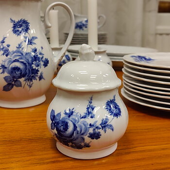 Classic Romance Echt Cobalt sockerskål från Svaneholm