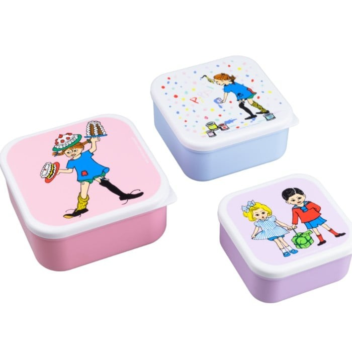 Rätt Start Snackbox 3-pack - Pippi Långstrump Kalas