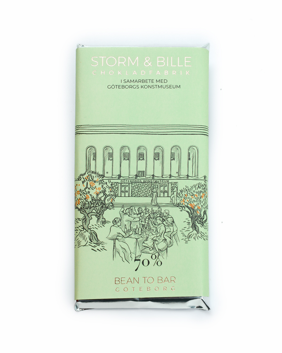 Choklad från Storm & Bille 70 % Cahabon Göteborgs konstmuseum 