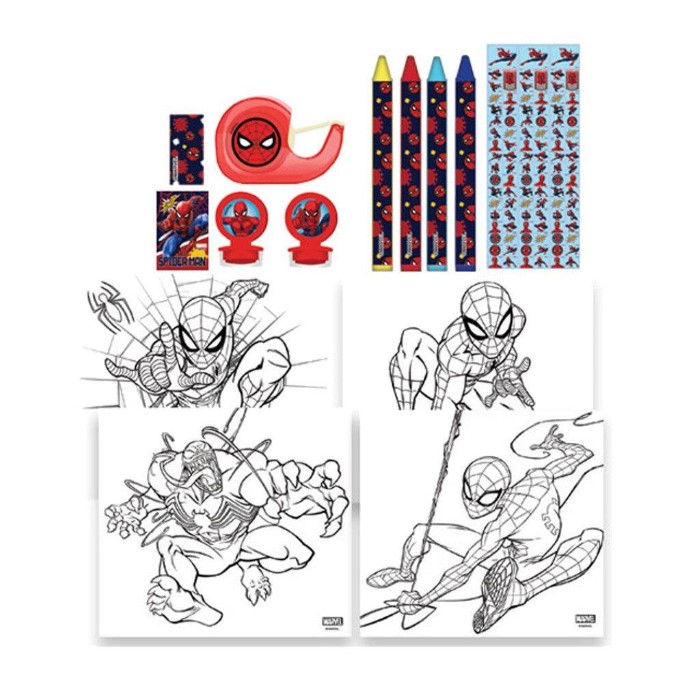 Spiderman Marvel Skolset 12delar - 2