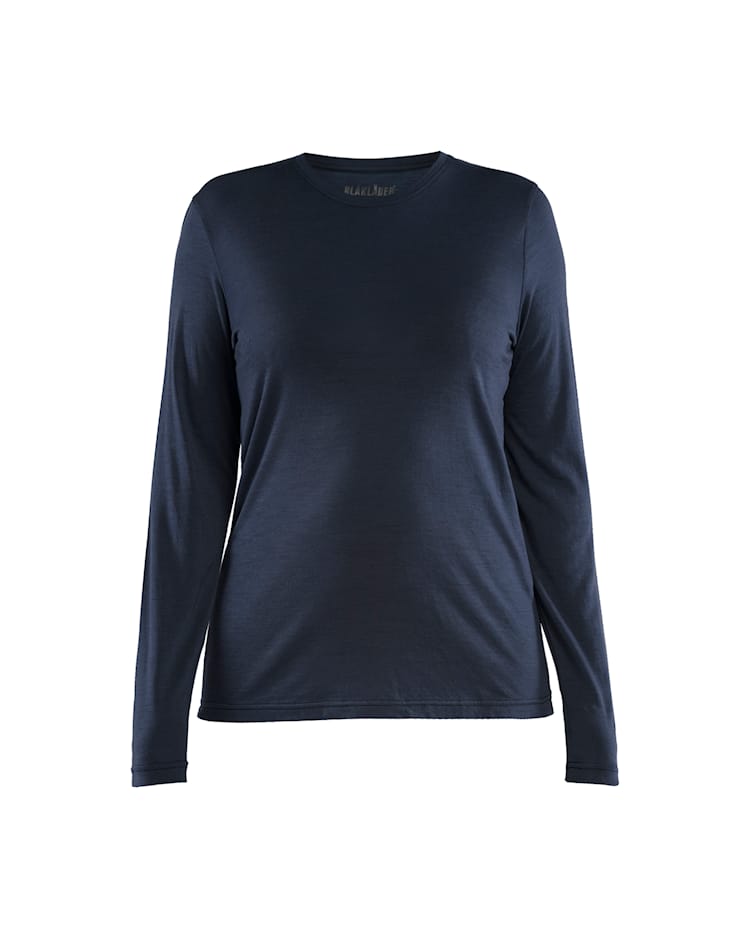 Blåkläder 3539 Långärmad t-shirt i merinoull Dam - 3
