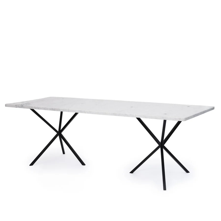 Matbord NEB Rektangulär med skiva i Carrara marmor - 2