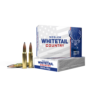 Nosler 308 Winchester 165gr Solid Base® Whitetail Country™ Ammunition