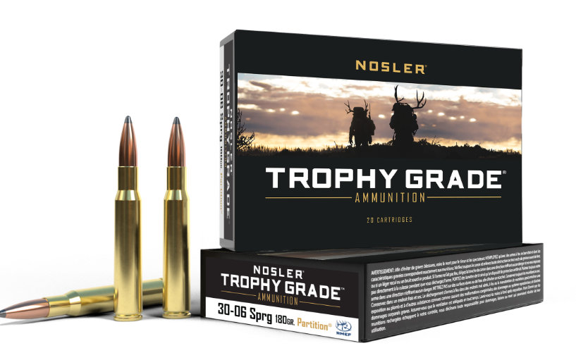Nosler 30-06 Springfield 180gr Partition Trophy Grade Ammunition - RMEF