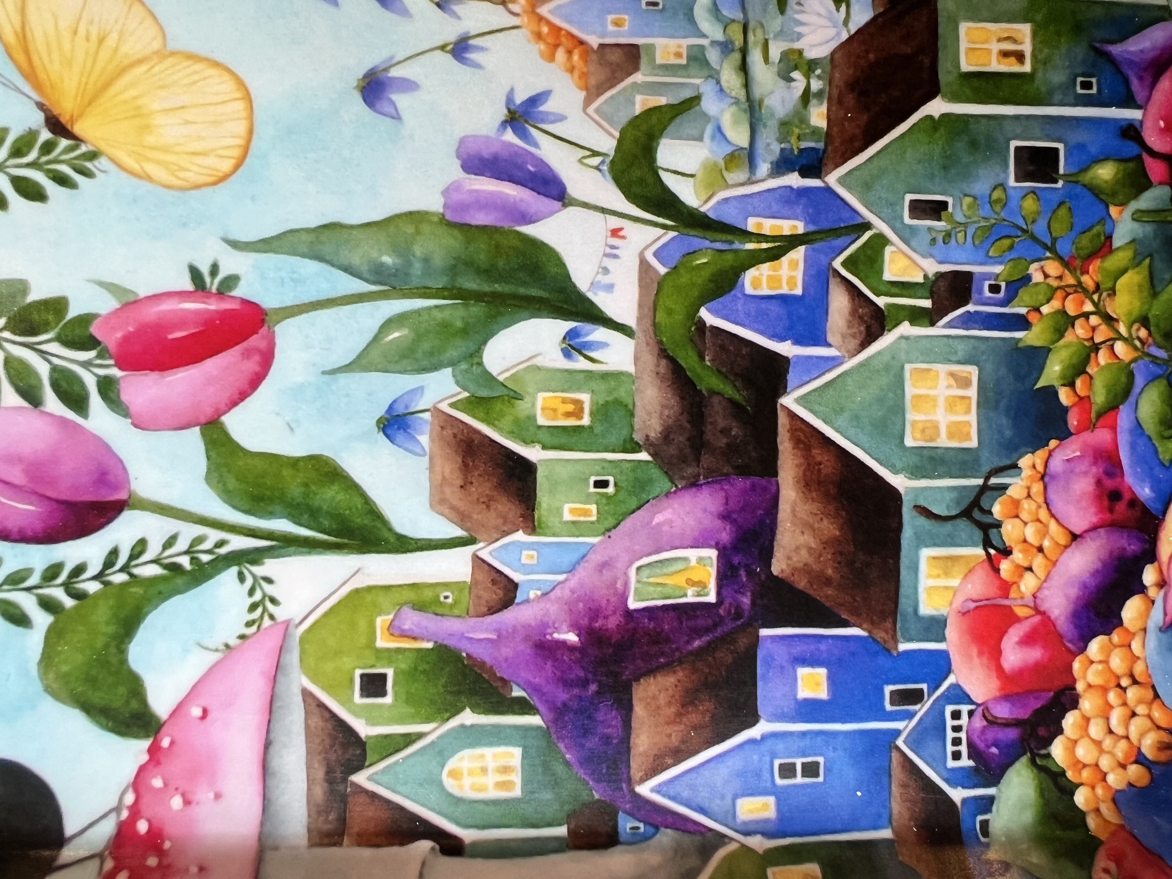  Budding - wodden tray - 2
