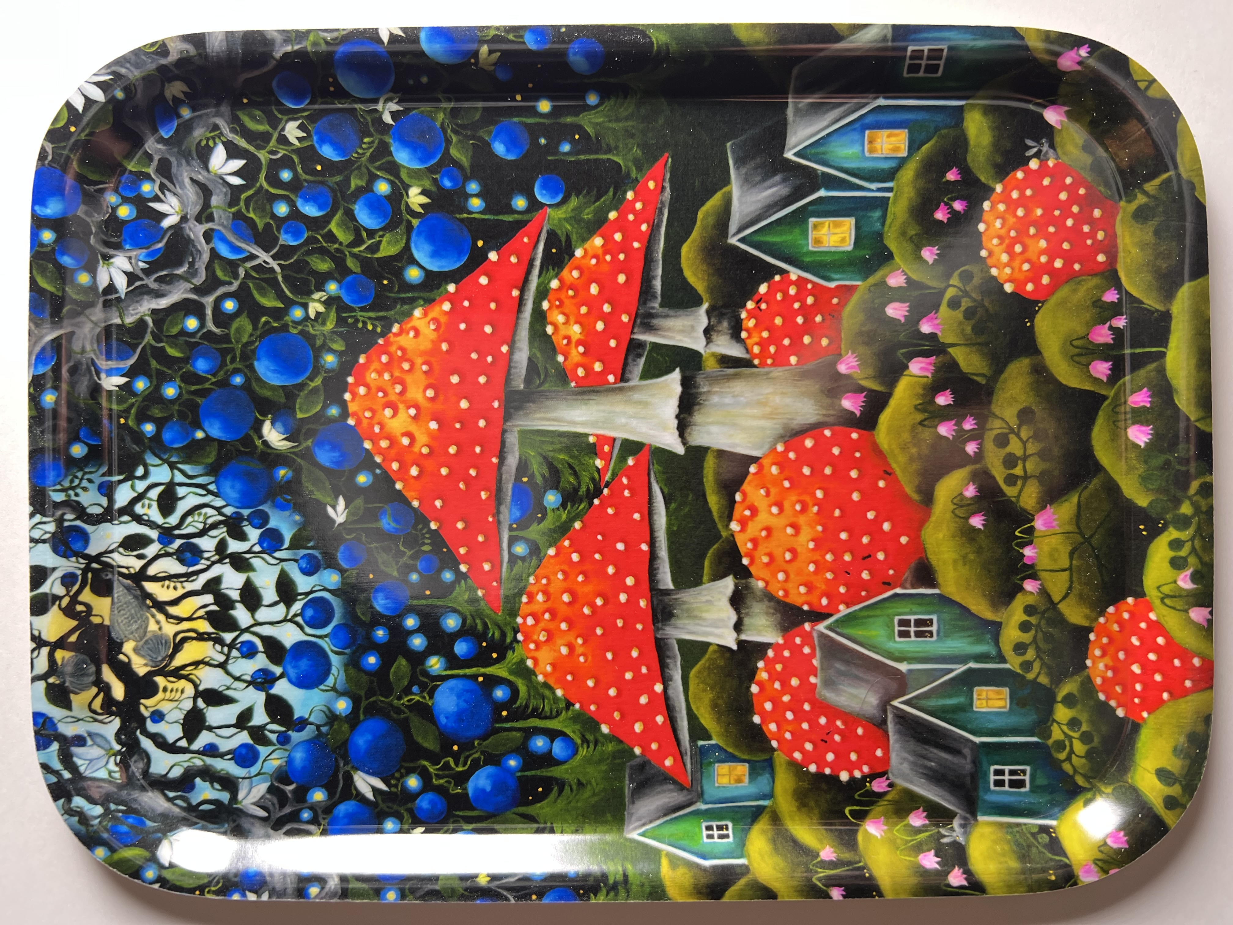 Deep in the forest  - wodden tray