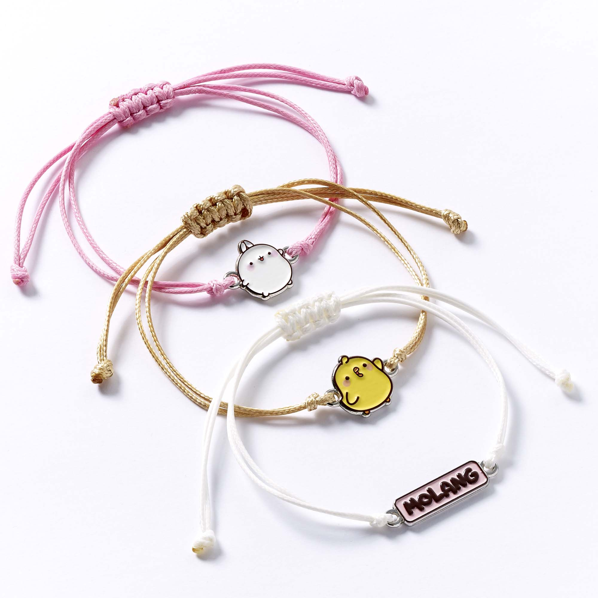 Molang och Piu Piu Vänskap Armband - Set med 3 st Armband - 2