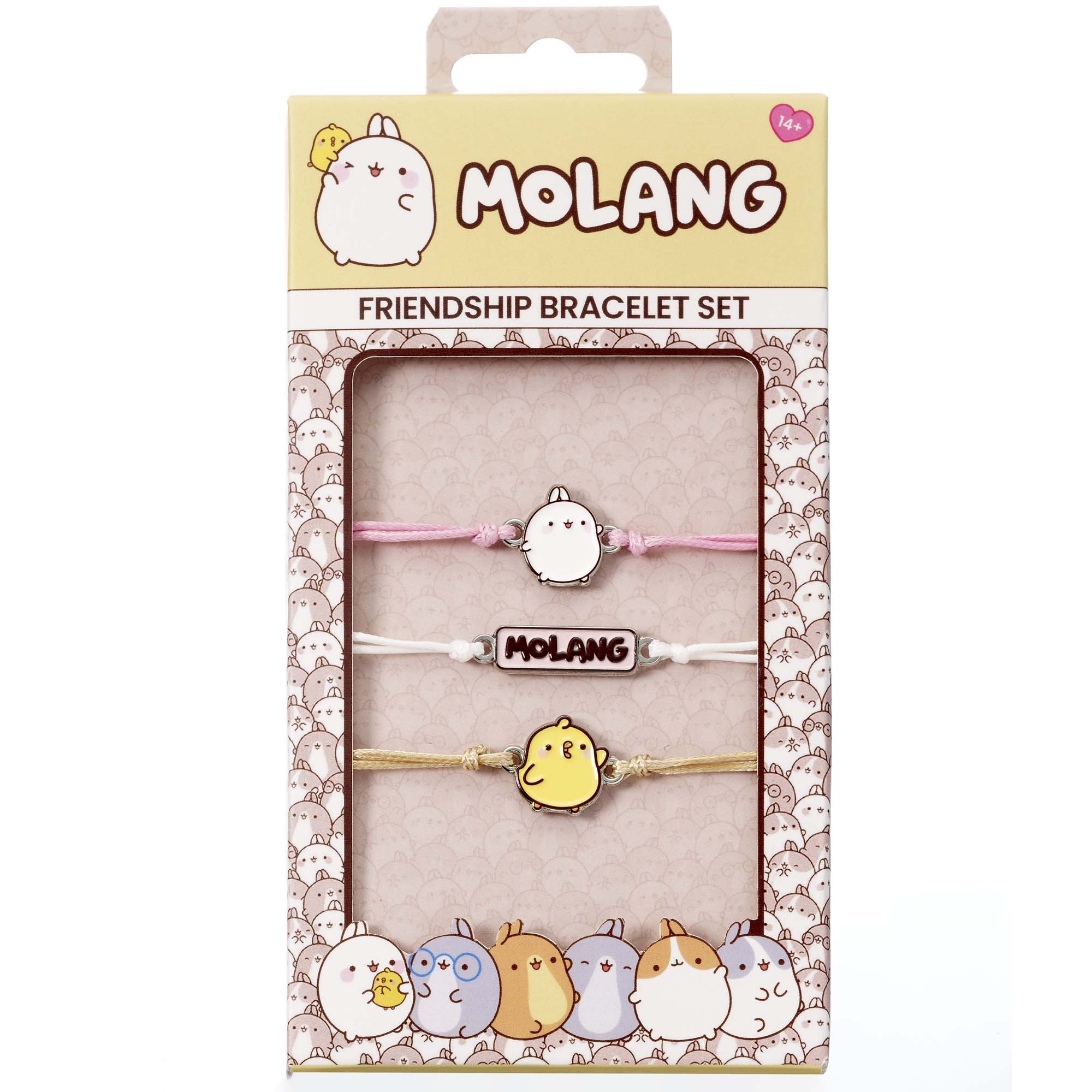 Molang och Piu Piu Vänskap Armband - Set med 3 st Armband - 3