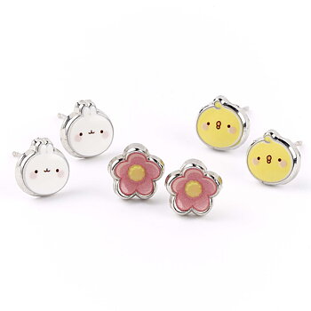 Molang och Piu Piu Örhängen - Set med 3 st Örhängen