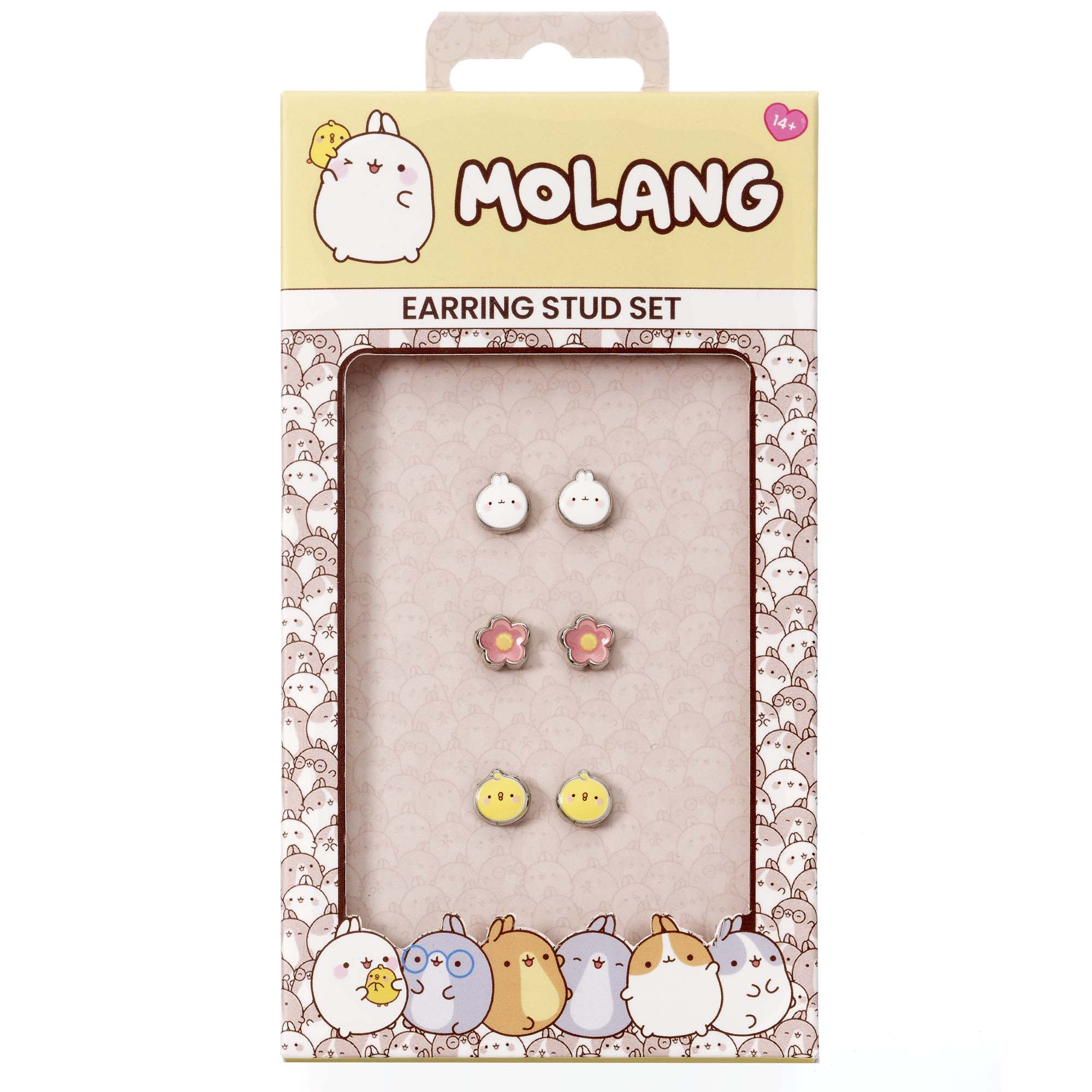 Molang och Piu Piu Örhängen - Set med 3 st Örhängen - 3