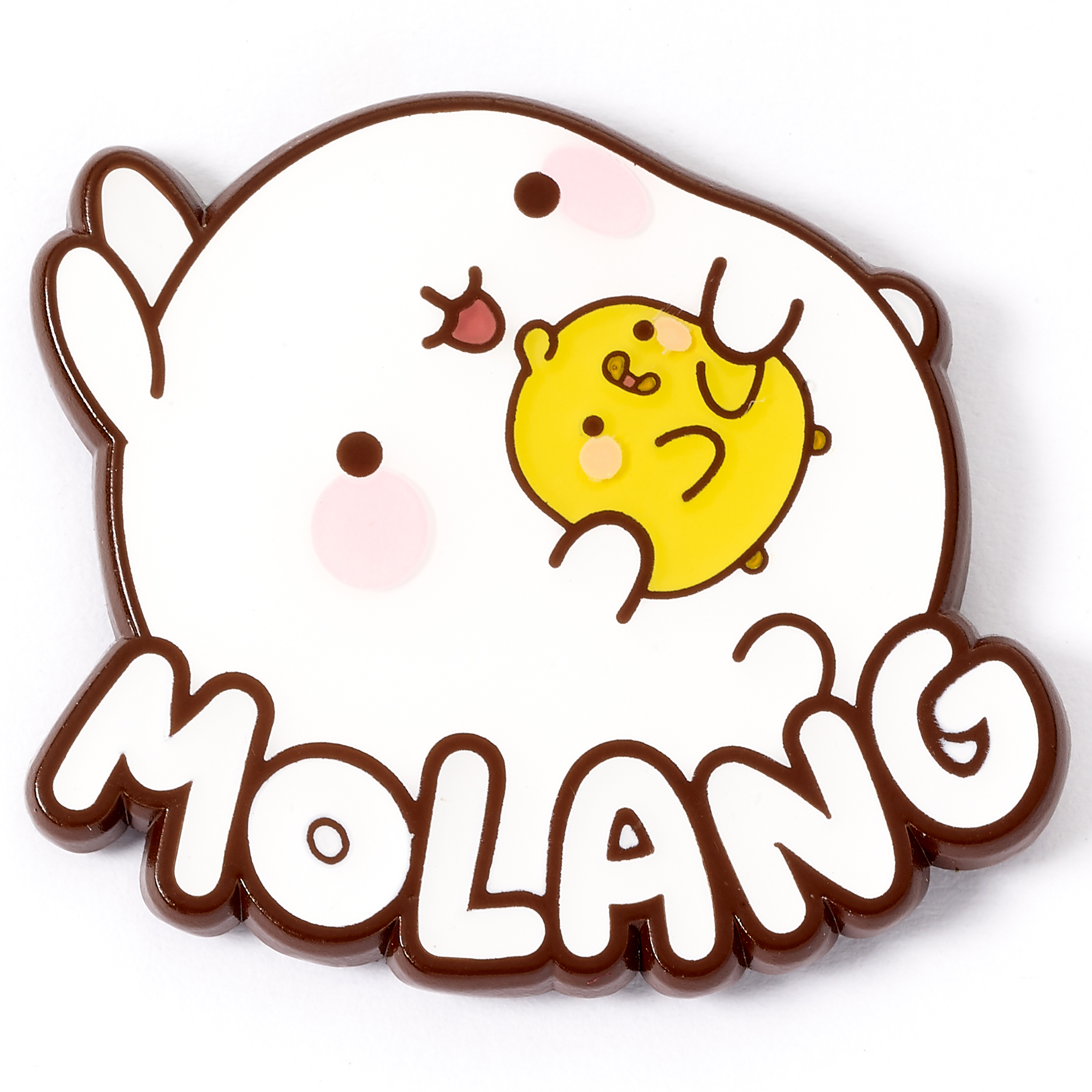 Molang och Piu Piu Logo Pin 2,8 cm