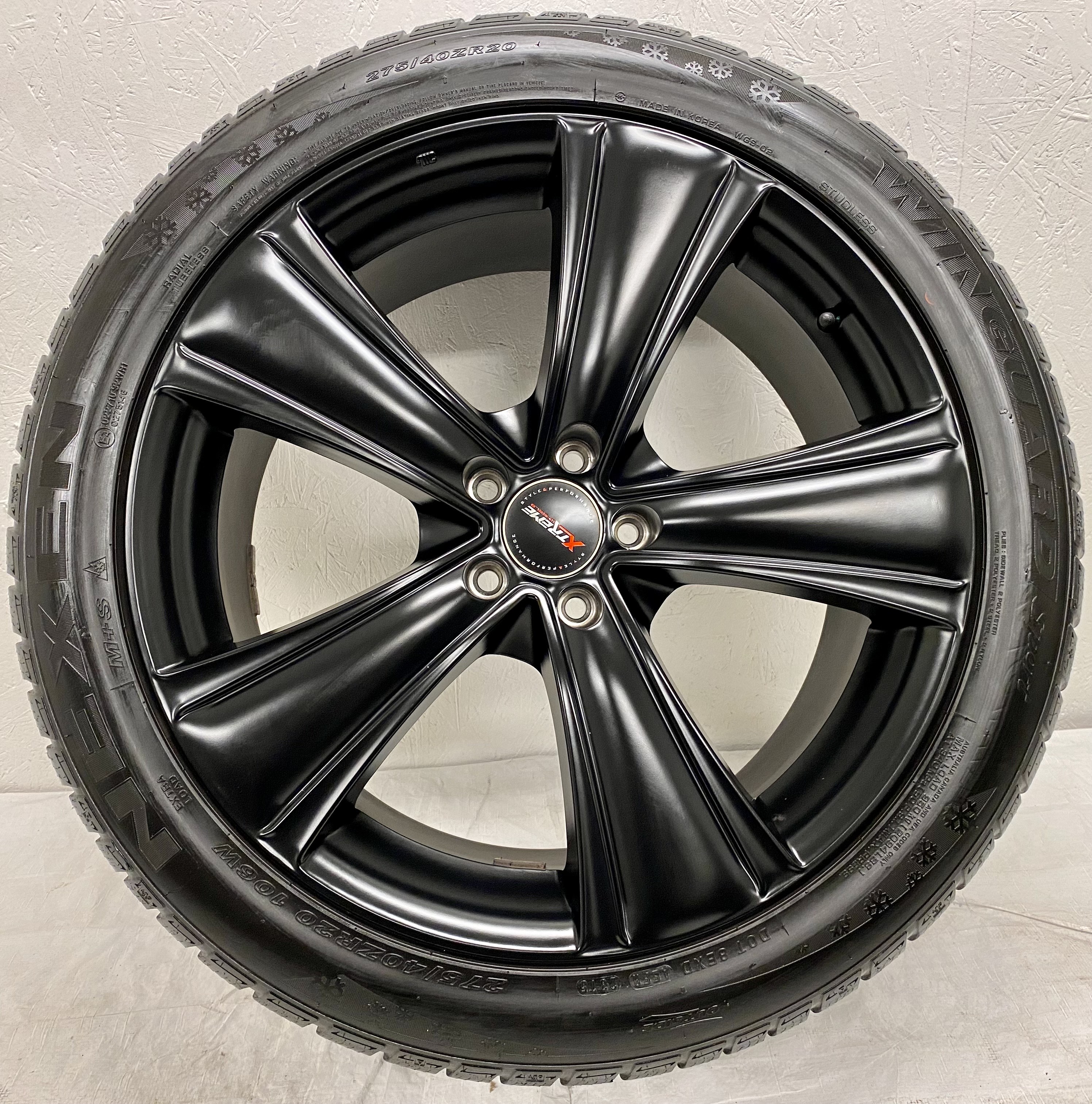 Kompletta Vinterhjul Friktion 4st | 20" Xtreme Audi SUV 5x112 9x20 ET35 72.2-66.6 | 275/40 R20 106W Nexen Win Guard Sport | V23-2015 | 8|8|8|8 mm - 7
