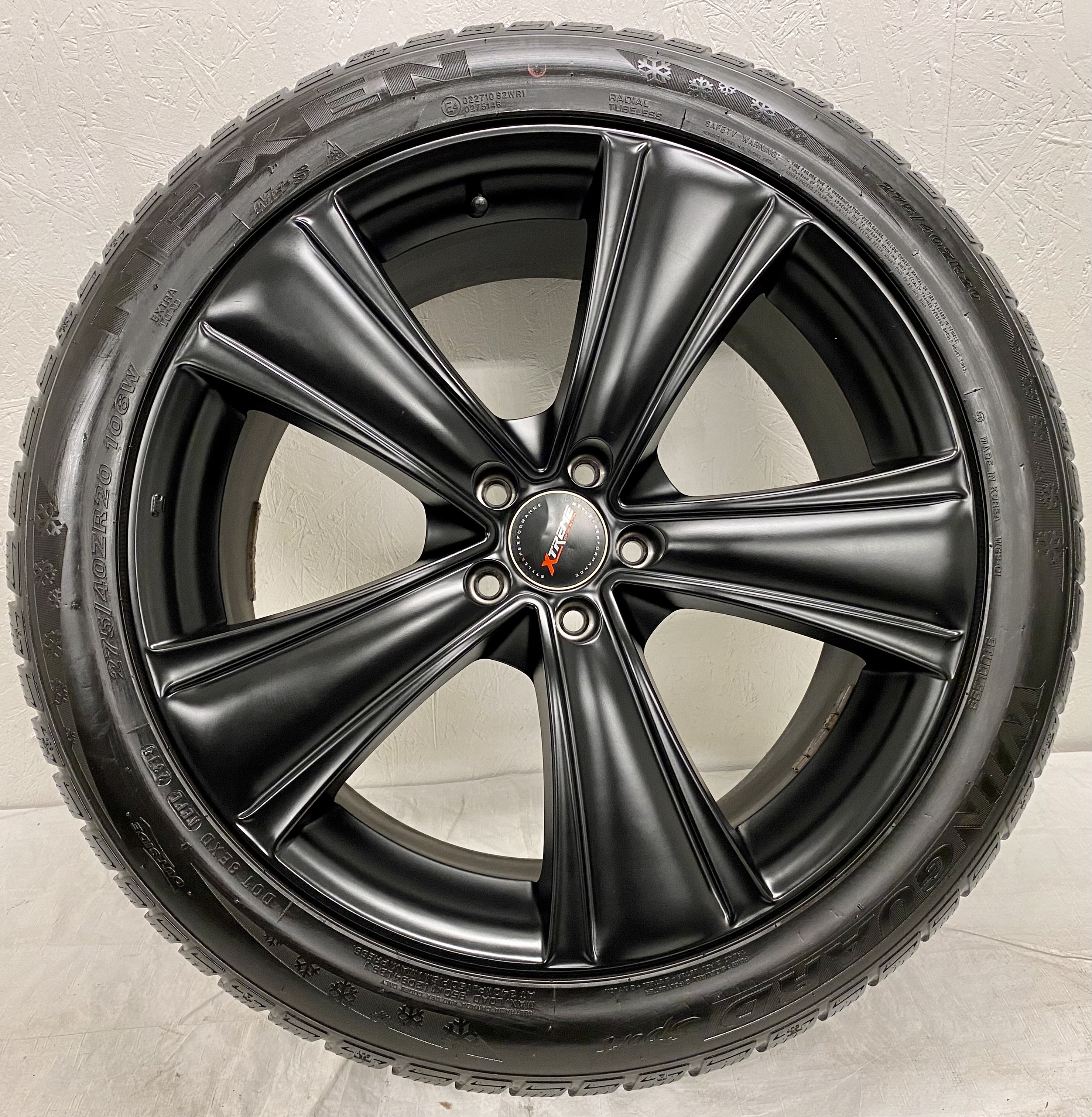 Kompletta Vinterhjul Friktion 4st | 20" Xtreme Audi SUV 5x112 9x20 ET35 72.2-66.6 | 275/40 R20 106W Nexen Win Guard Sport | V23-2015 | 8|8|8|8 mm - 6