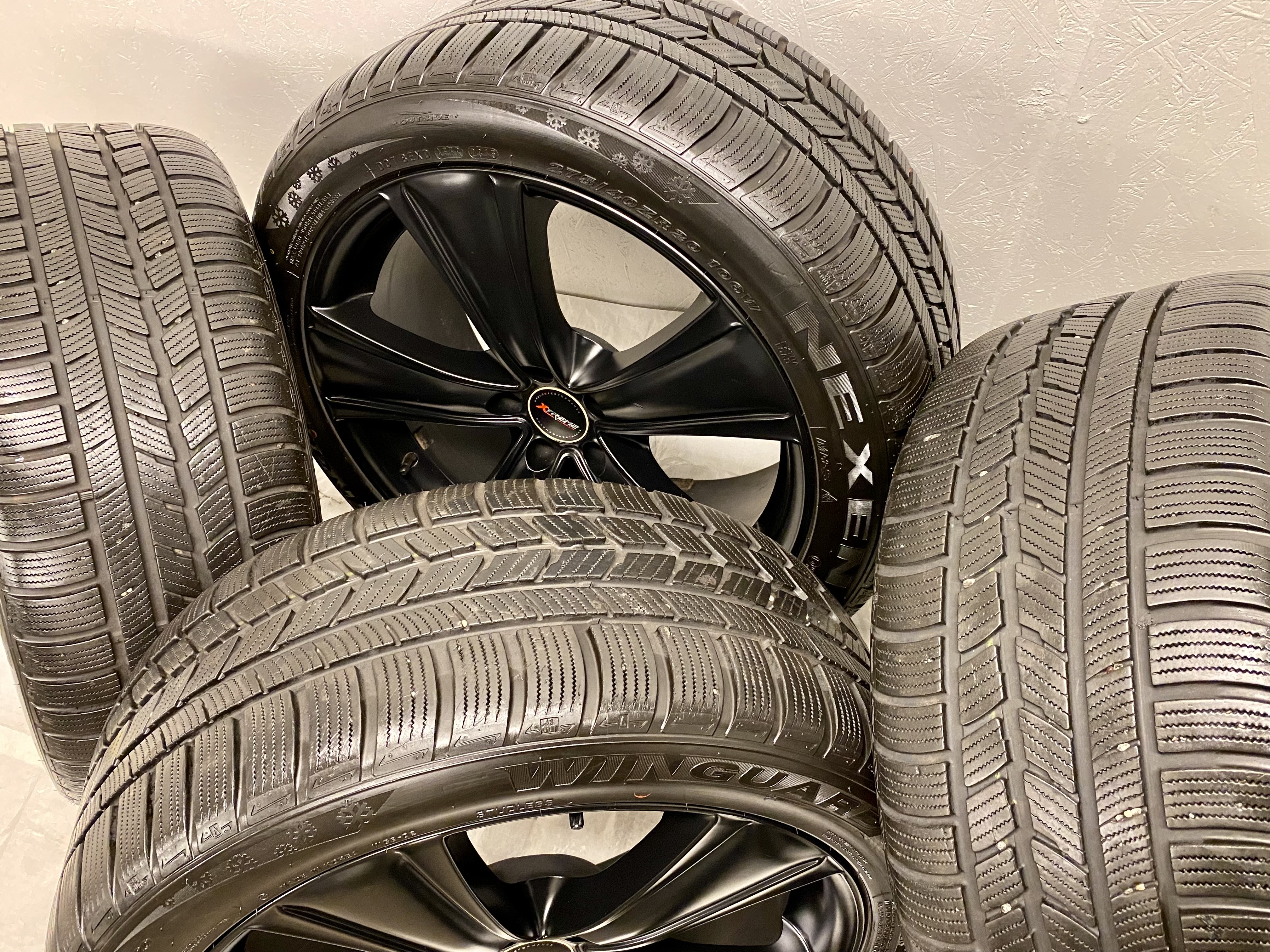 Kompletta Vinterhjul Friktion 4st | 20" Xtreme Audi SUV 5x112 9x20 ET35 72.2-66.6 | 275/40 R20 106W Nexen Win Guard Sport | V23-2015 | 8|8|8|8 mm - 3