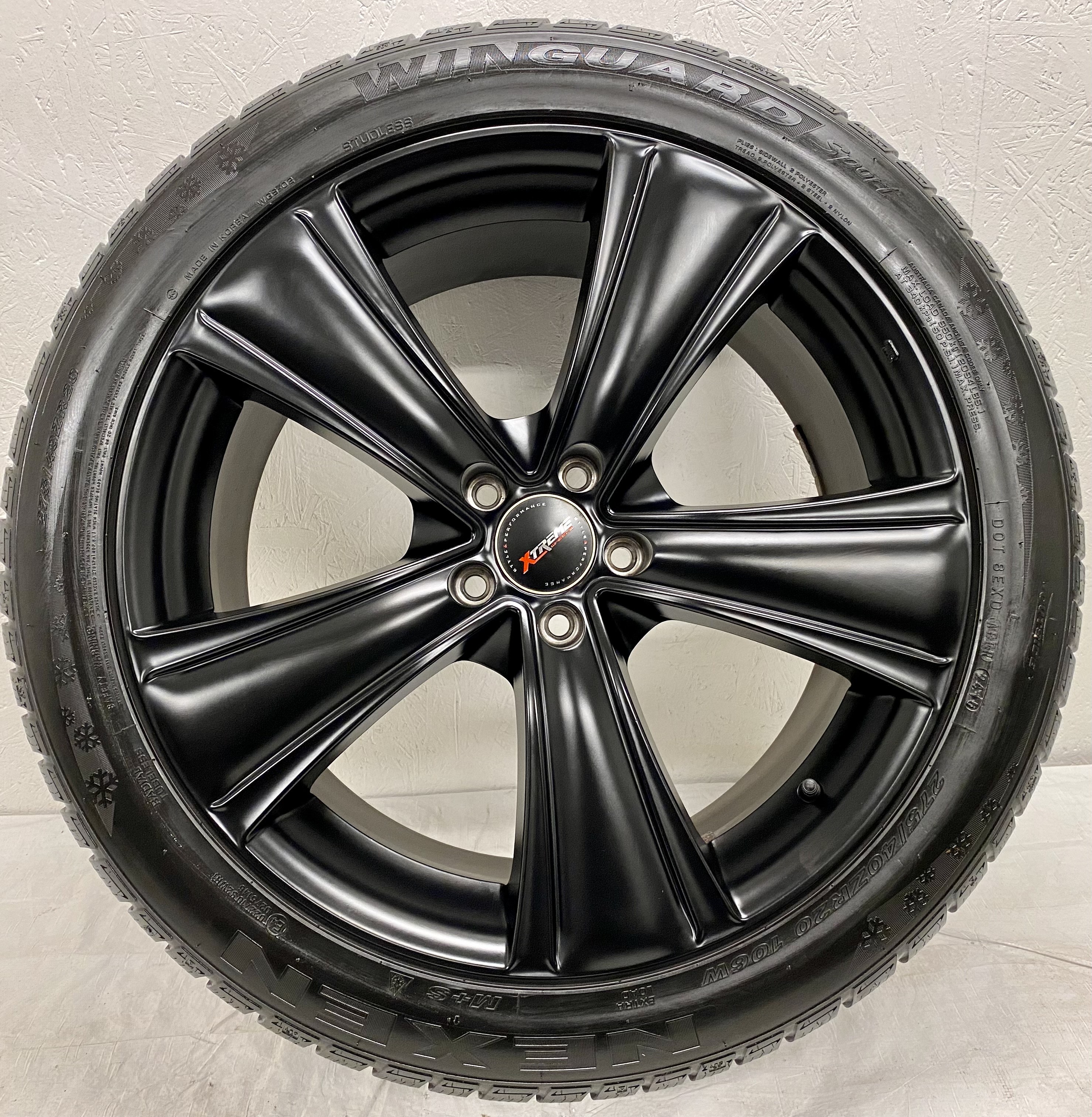 Kompletta Vinterhjul Friktion 4st | 20" Xtreme Audi SUV 5x112 9x20 ET35 72.2-66.6 | 275/40 R20 106W Nexen Win Guard Sport | V23-2015 | 8|8|8|8 mm - 5