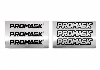 chrome stickers 3pcs