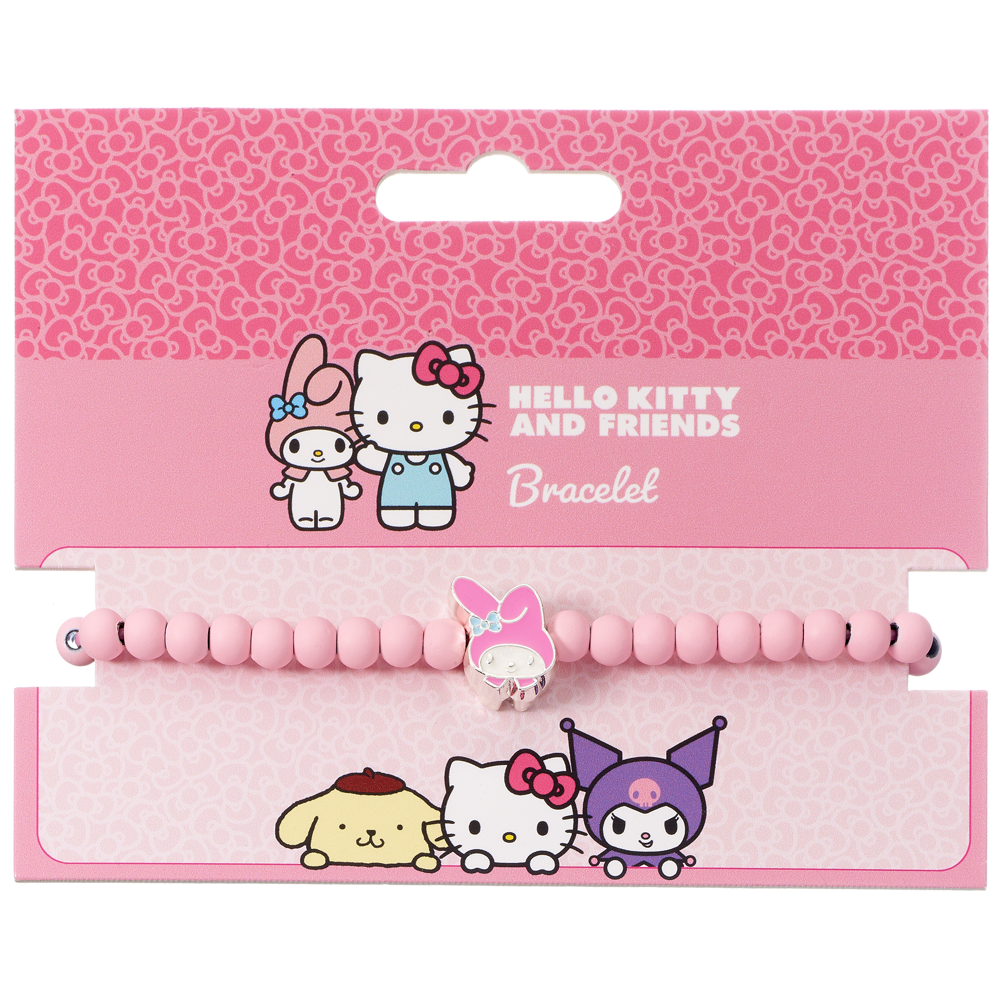 My Melody Rosa Pärlarmband med My Melody Berlock - 2