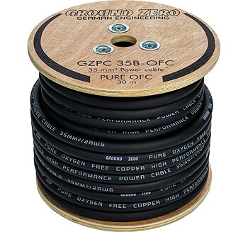 Ground Zero OFC power wire 35mm2 30m Black