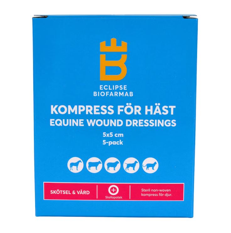 Eclipse Biofarmab Compress for Horses 5×5 cm – 5 pcs