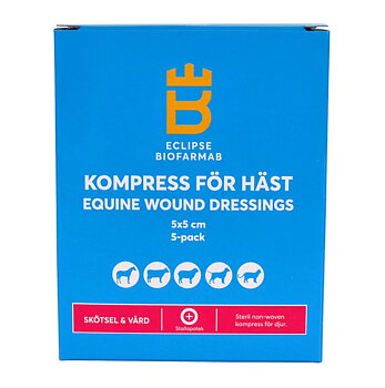 Eclipse Biofarmab Kompress för häst 5x5 cm - 5-pack