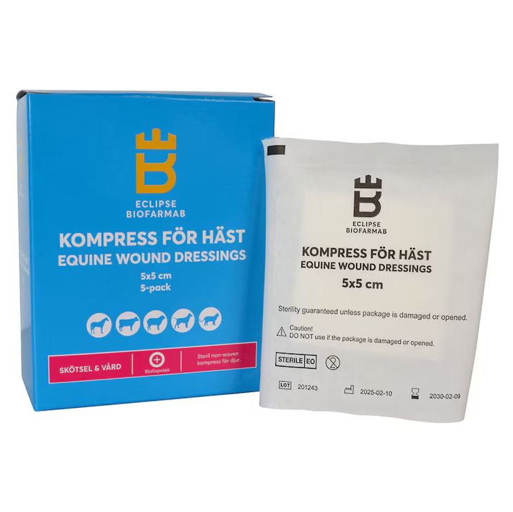Eclipse Biofarmab Compress for Horses 5×5 cm – 5 pcs