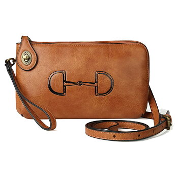 Shoulder bag/Clutch AWST Intl Snaffle Bit Brown