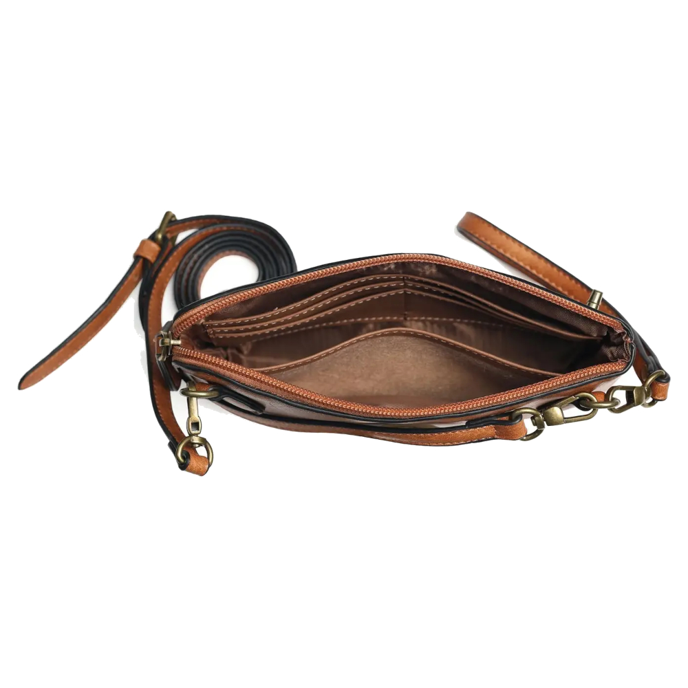 Axelremsväska/Clutch AWST Intl Bett Brun  - 3